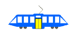 Moving tram