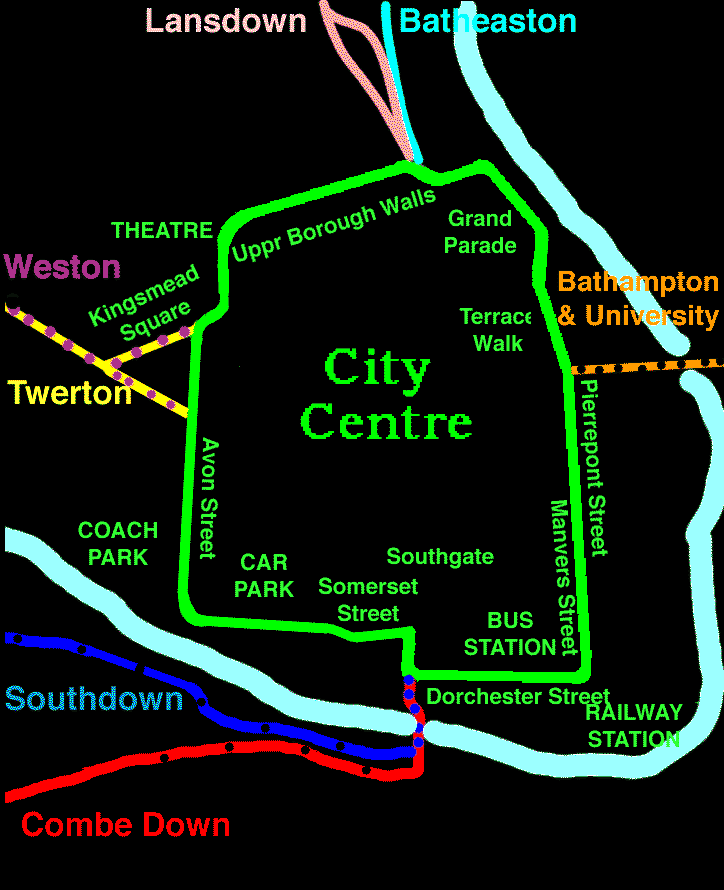 Map of City Centre Circle